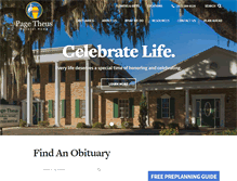 Tablet Screenshot of pagetheusfuneralhome.com
